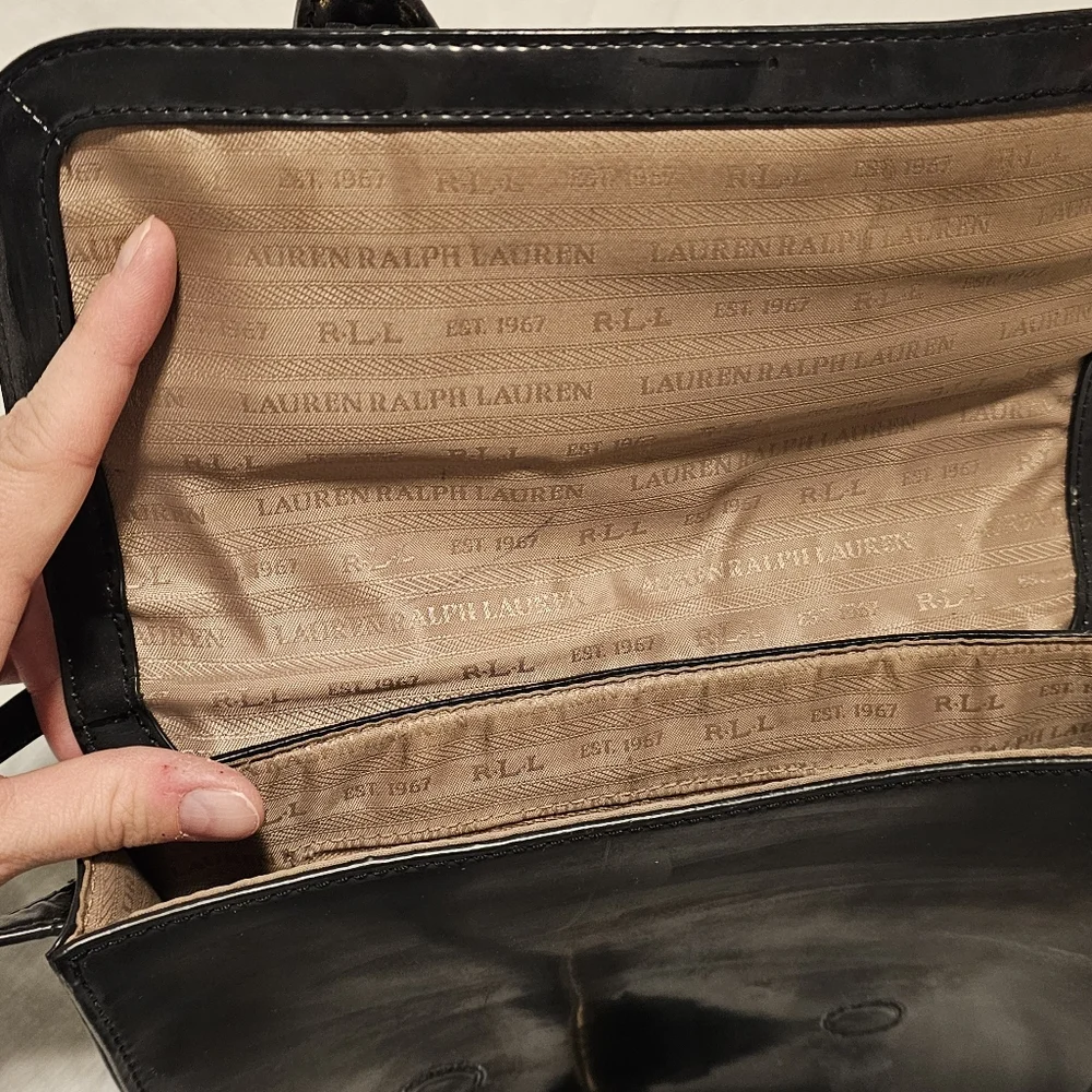 Ralph Lauren Crossbody Patent Leather Purse